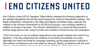 End Citizens United Fights to Save the Johnson Amendment