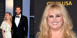 Rebel Wilson Miley Cyrus Liam Hemsworth Trouple Date Valentines Day